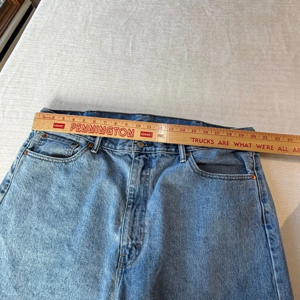 Levis 505 Regular Fit Straight Leg Blue Denim Jeans Mens 42x30 00505-4834
